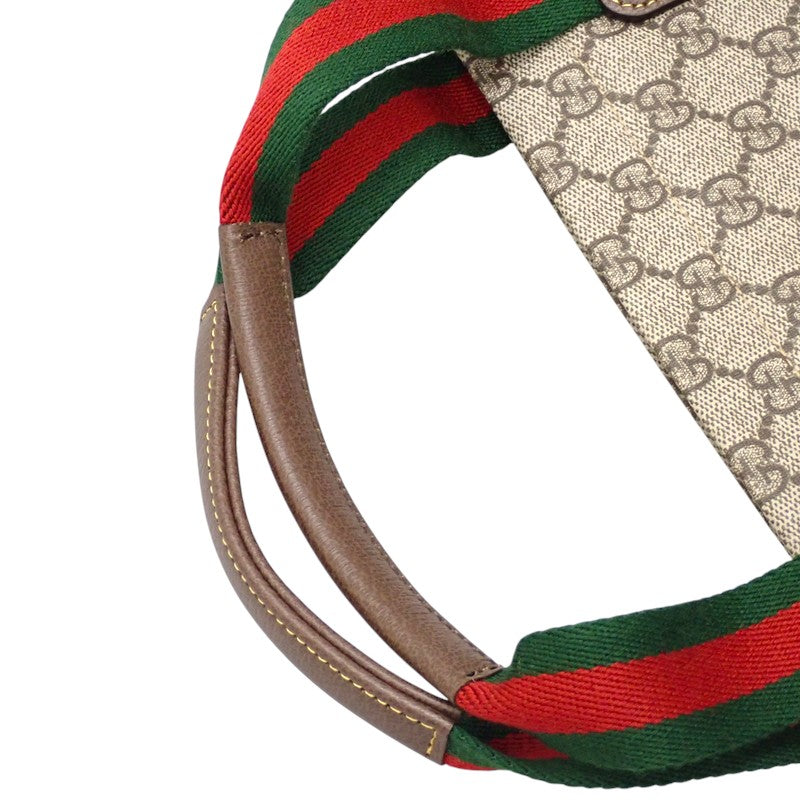 グッチ GUCCI テンダーミディアム 763287 トートバッグ ポリウレタン ベージュ シルバー金具 メンズ レディース【中古】【Aランク】