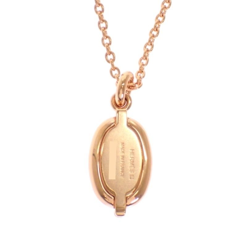 エルメス HERMES ミニ マイヨン ペンダント PM H100053FOD3 ネックレス メタル ゴールデンローズ クレーム レディース【中古】【Aランク】