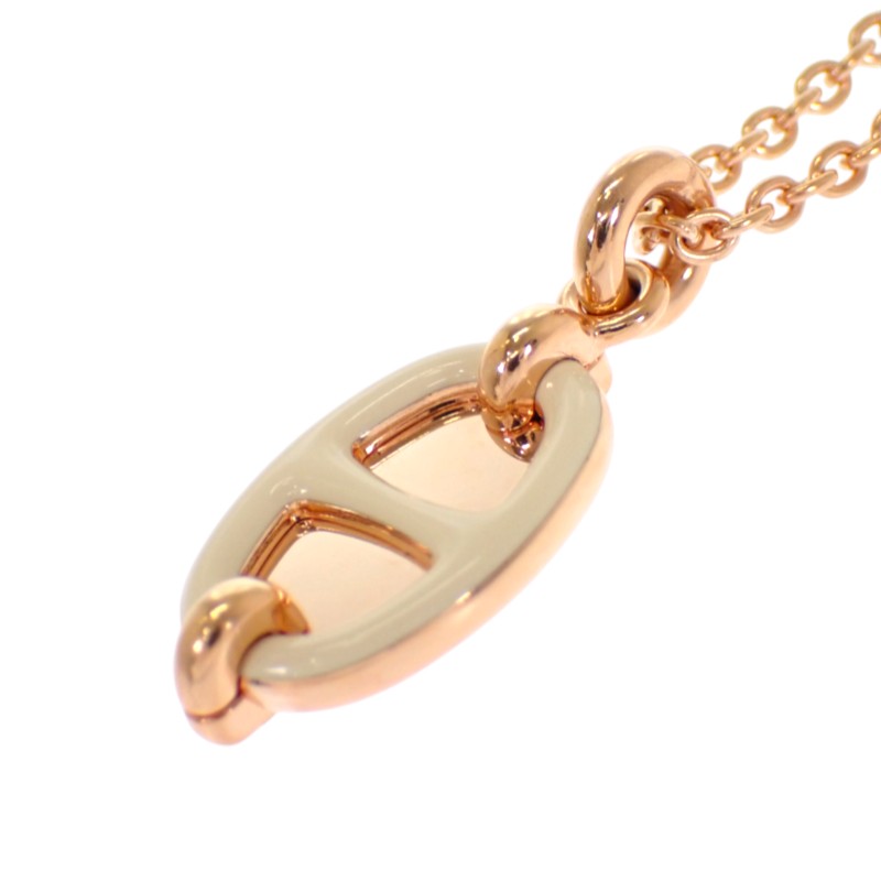 エルメス HERMES ミニ マイヨン ペンダント PM H100053FOD3 ネックレス メタル ゴールデンローズ クレーム レディース【中古】【Aランク】