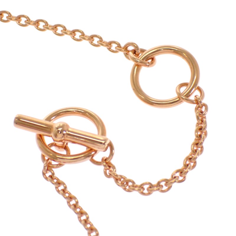 エルメス HERMES ミニ マイヨン ペンダント PM H100053FOD3 ネックレス メタル ゴールデンローズ クレーム レディース【中古】【Aランク】