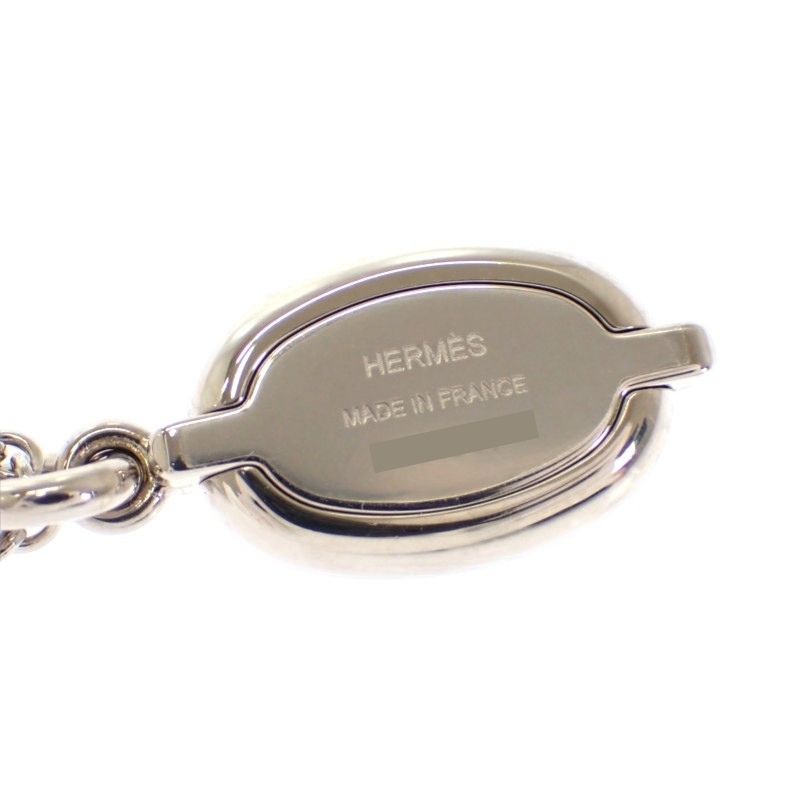 エルメス HERMES ミニ マイヨン ペンダント PM H100053FP03 ネックレス メタル ブラック シルバリー レディース メンズ【中古】【ABランク】