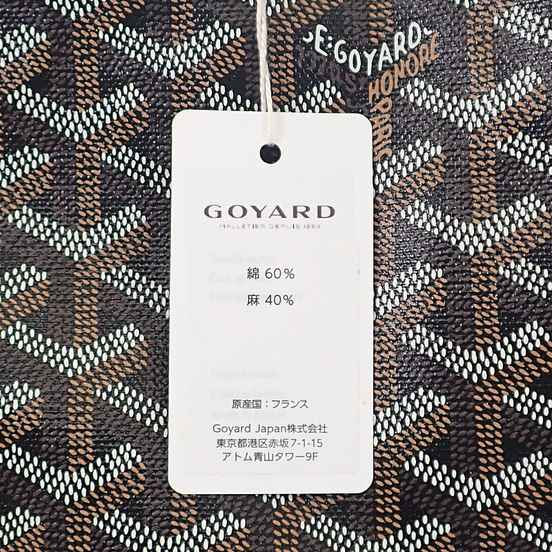 ゴヤール GOYARD サンルイPM STLOUIPMLTY01CL03P トートバッグ カーフ ゴヤールディンキャンバス ナチュラル ブラック メンズ レディース【中古】【SAランク】
