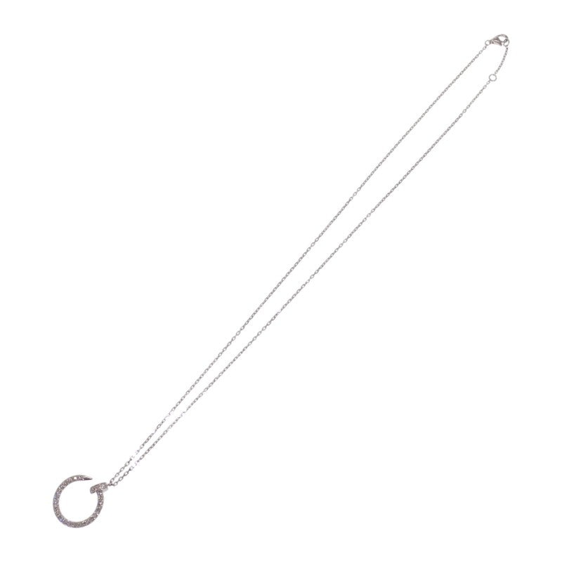 カルティエ CARTIER ジュストアンクル ペンダント B3046900/B7224897 ネックレス K18ホワイトゴールド ダイヤモンド レディース【中古】【Aランク】