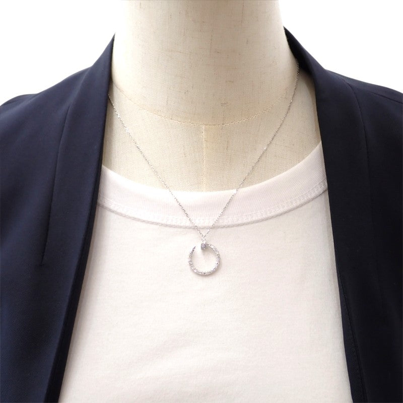 カルティエ CARTIER ジュストアンクル ペンダント B3046900/B7224897 ネックレス K18ホワイトゴールド ダイヤモンド レディース【中古】【Aランク】