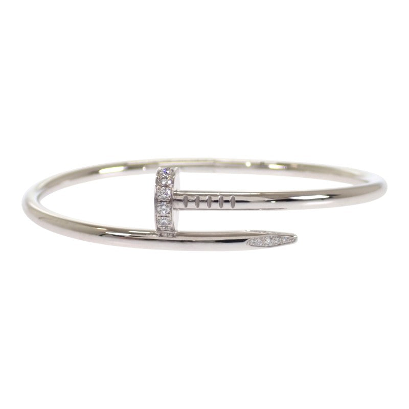 カルティエ CARTIER ジュストアンクル B6048718 ブレスレット K18ホワイトゴールド ダイヤモンド レディース【中古】【Aランク】