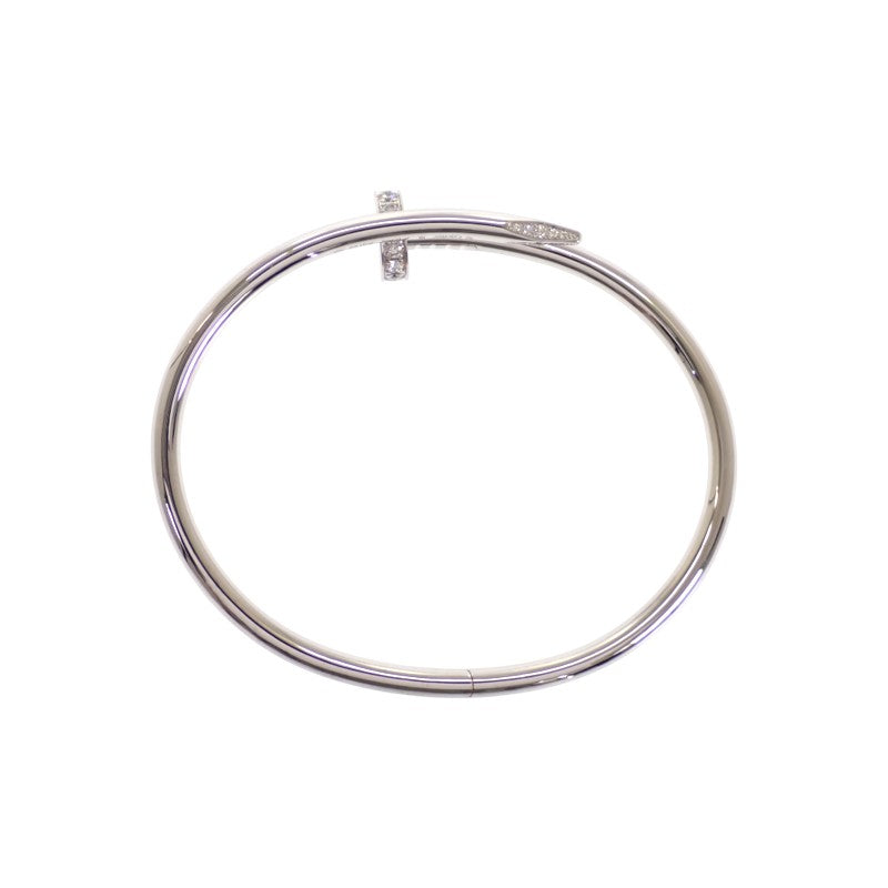 カルティエ CARTIER ジュストアンクル B6048718 ブレスレット K18ホワイトゴールド ダイヤモンド レディース【中古】【Aランク】