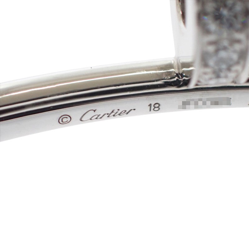 カルティエ CARTIER ジュストアンクル B6048718 ブレスレット K18ホワイトゴールド ダイヤモンド レディース【中古】【Aランク】