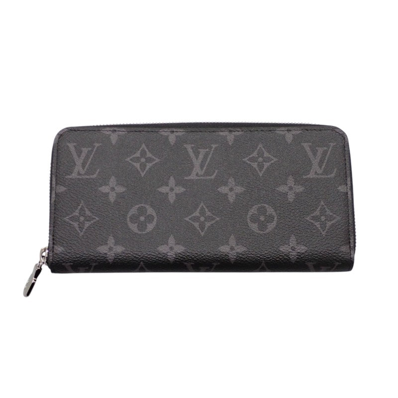 ルイヴィトン LOUIS VUITTON ジッピーウォレット・ホリゾンタル M11611 モノグラムエクリプス 長財布 モノグラム・エクリプス キャンバス ブラック メンズ【中古】【Sランク】