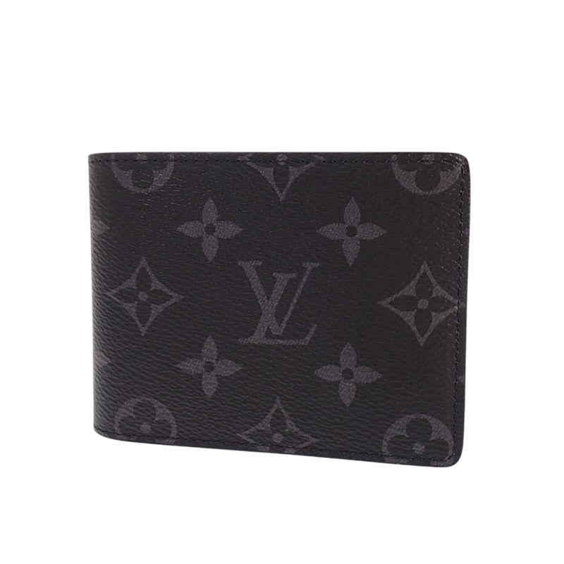 ルイヴィトン LOUIS VUITTON ポルトフォイユ・スレンダー M62294 二つ折り財布 モノグラムエクリプス ブラック メンズ【中古】【Sランク】