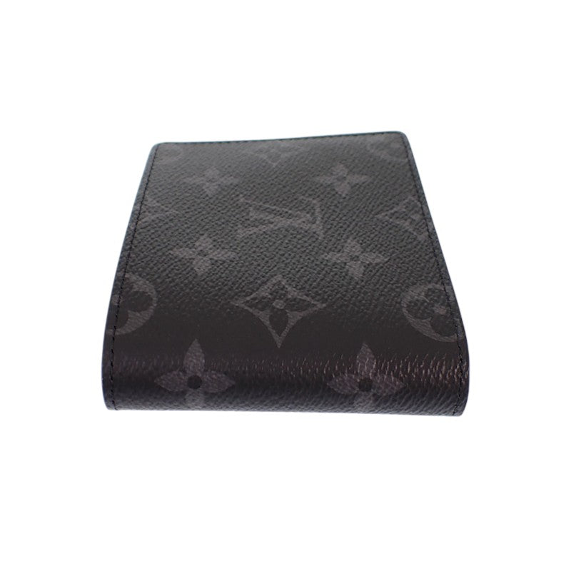 ルイヴィトン LOUIS VUITTON ポルトフォイユ・スレンダー M62294 二つ折り財布 モノグラムエクリプス ブラック メンズ【中古】【Sランク】