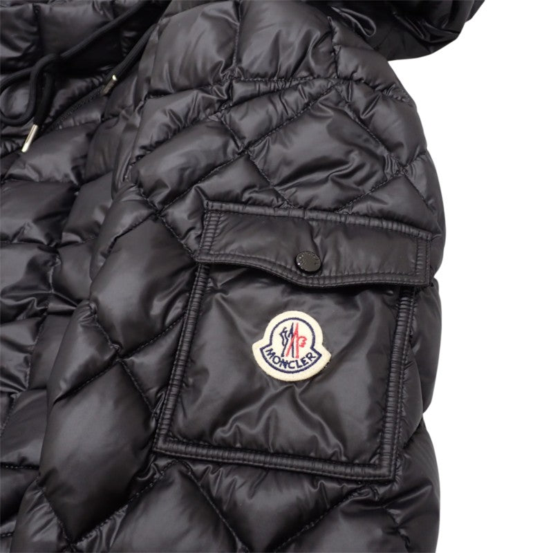 モンクレール MONCLER CAMICIA カミーチャ 42 I20932F00001 595ZZ ダウンジャケット ナイロン ダウン ブラック シルバー金具 レディース【中古】【Aランク】