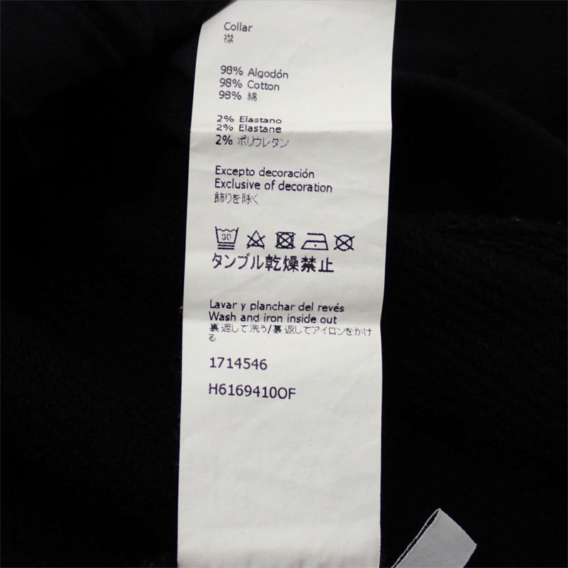 ロエベ LOEWE ロゴ アナグラム シャツ XL H61694100F スウェット コットン ブラック メンズ【中古】【ABランク】