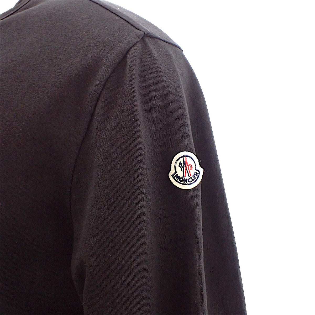 モンクレール MONCLER MAGLIA GIROCOLLO ロングスリーブTシャツ XL E20918002950 V8096 長袖Ｔシャツ コットン 綿 ブラック 黒 メンズ【中古】【ABランク】
