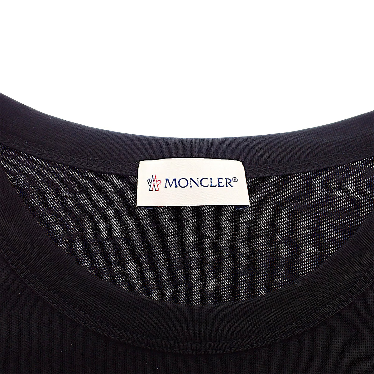 モンクレール MONCLER MAGLIA GIROCOLLO ロングスリーブTシャツ XL E20918002950 V8096 長袖Ｔシャツ コットン 綿 ブラック 黒 メンズ【中古】【ABランク】