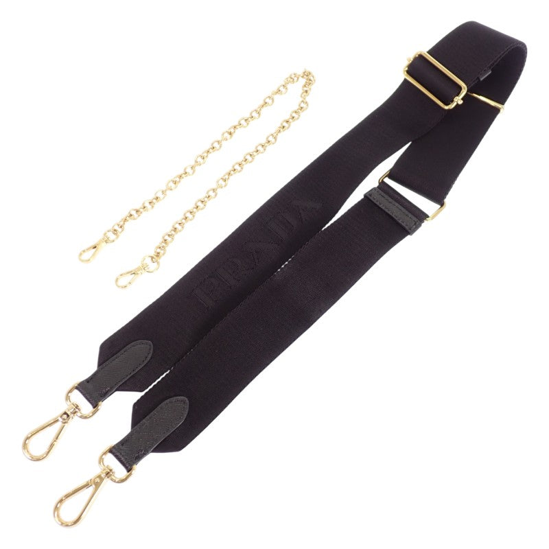 プラダ PRADA プラダ リナイロンバッグ 1BH204 R064 F0632 V V9L 2WAYバッグ 2WAYバッグ ナイロン ブラック ゴールド金具 レディース【中古】【ABランク】