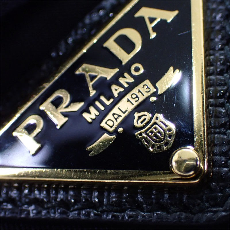 プラダ PRADA プラダ リナイロンバッグ 1BH204 R064 F0632 V V9L 2WAYバッグ 2WAYバッグ ナイロン ブラック ゴールド金具 レディース【中古】【ABランク】