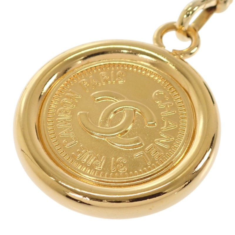 シャネル CHANEL ココマーク チェーン 94A 94A刻印 ベルト GP ゴールド ブラック レディース【中古】【Aランク】