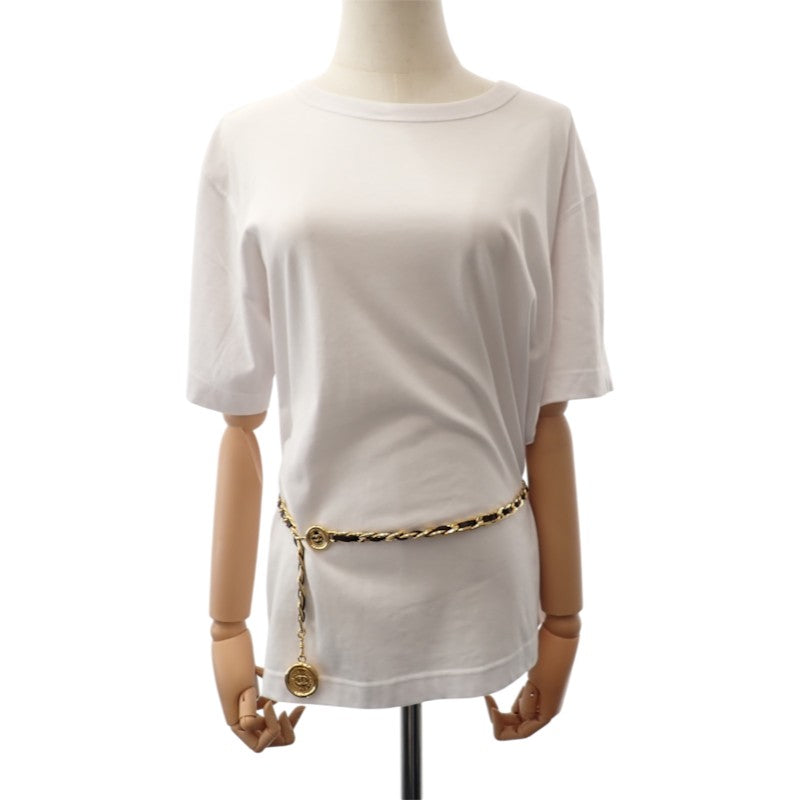 シャネル CHANEL ココマーク チェーン 94A 94A刻印 ベルト GP ゴールド ブラック レディース【中古】【Aランク】