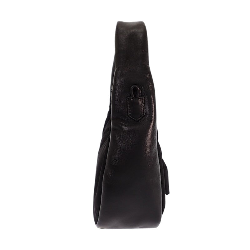プラダ PRADA リボン ミニ 1BC241_RP0C_F0002_V_OXO 2WAYバッグ レザー ナイロン ブラック ゴールド金具 レディース【中古】【Aランク】