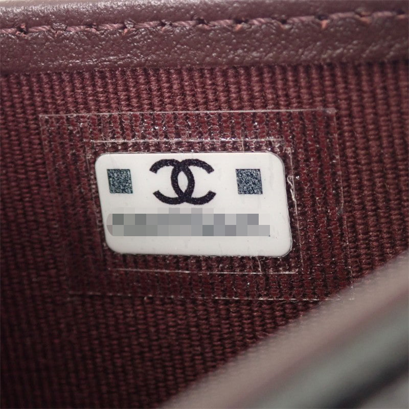 シャネル CHANEL クラシックスモール フラップウォレット AP0231_Y01864_C3906 三つ折り財布 キャビアスキン ブラック ゴールド金具 レディース【中古】【Aランク】