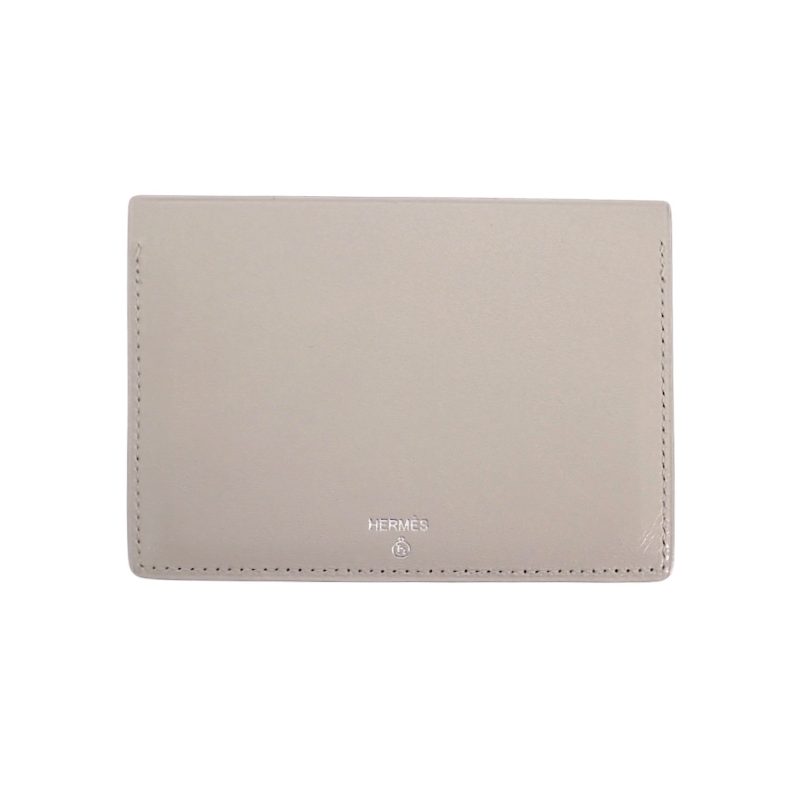エルメス HERMES Petit H プティアッシュ カードケース レザー グレー