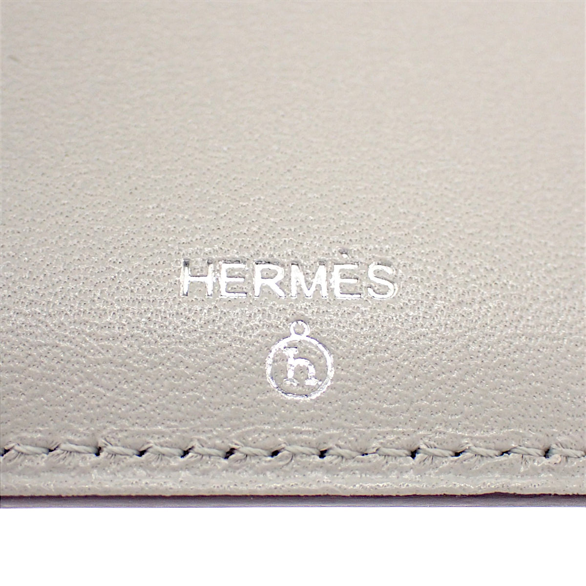 エルメス HERMES Petit H プティアッシュ カードケース レザー グレー ブラウン ベージュ レディース メンズ【中古】【Aランク】
