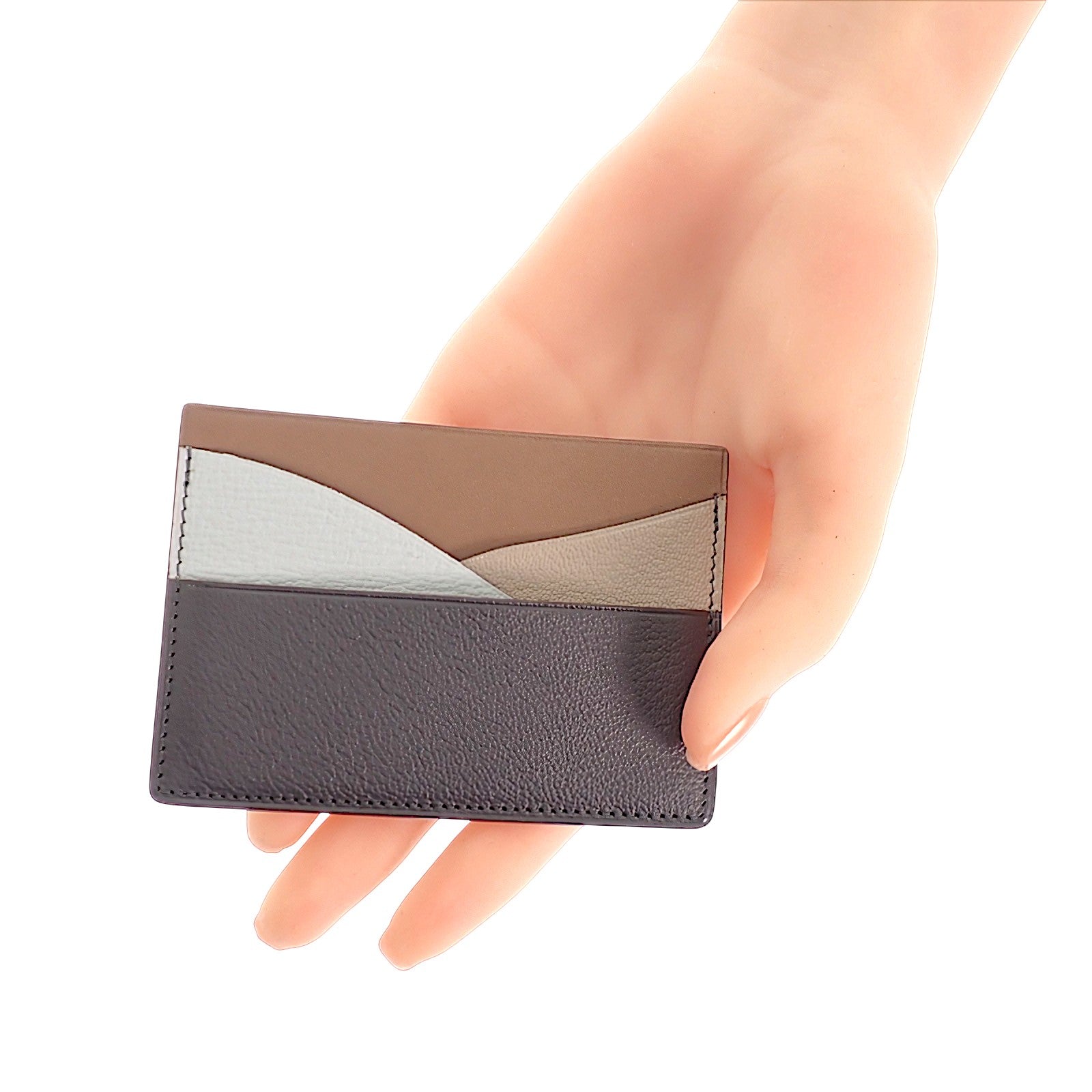 エルメス HERMES Petit H プティアッシュ カードケース レザー グレー