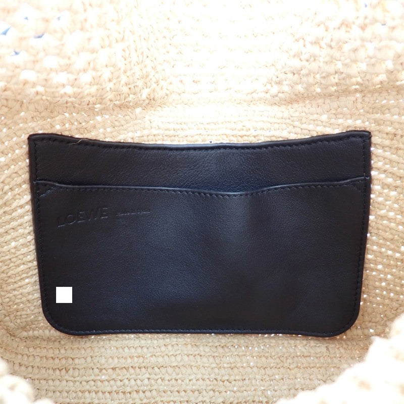 ロエベ LOEWE オラバッグ AP22P22X05 2WAYバッグ ラフィア ベージュ ゴールド金具 レディース【中古】【Aランク】