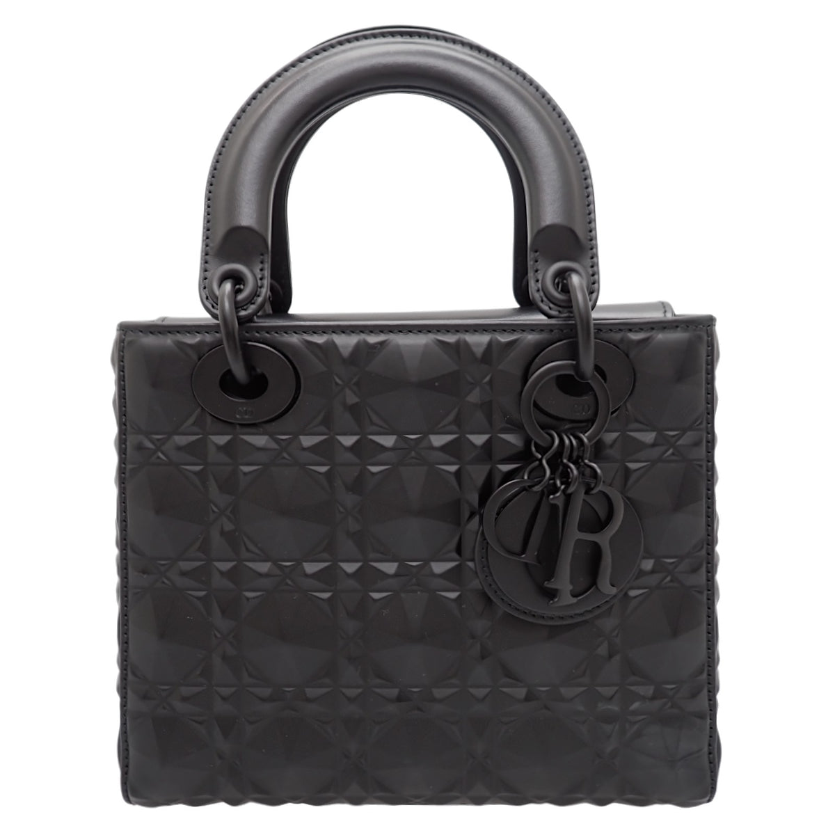 クリスチャンディオール Christian Dior Lady Dior My ABCDior レディディオール バッグ スモール M0538SNEA _M900 2WAYバッグ ハンドバッグ ショルダーバッグ ラムスキン ソーブラック 黒 ブラック金具 レディース【中古】【ABランク】