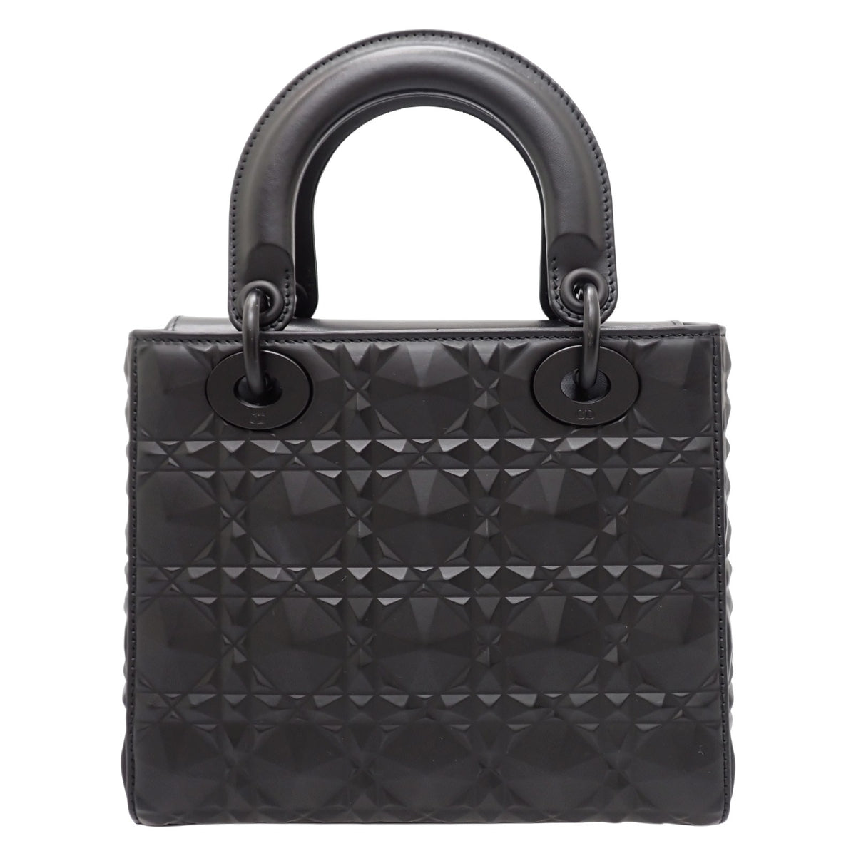 クリスチャンディオール Christian Dior Lady Dior My ABCDior レディディオール バッグ スモール M0538SNEA _M900 2WAYバッグ ハンドバッグ ショルダーバッグ ラムスキン ソーブラック 黒 ブラック金具 レディース【中古】【ABランク】