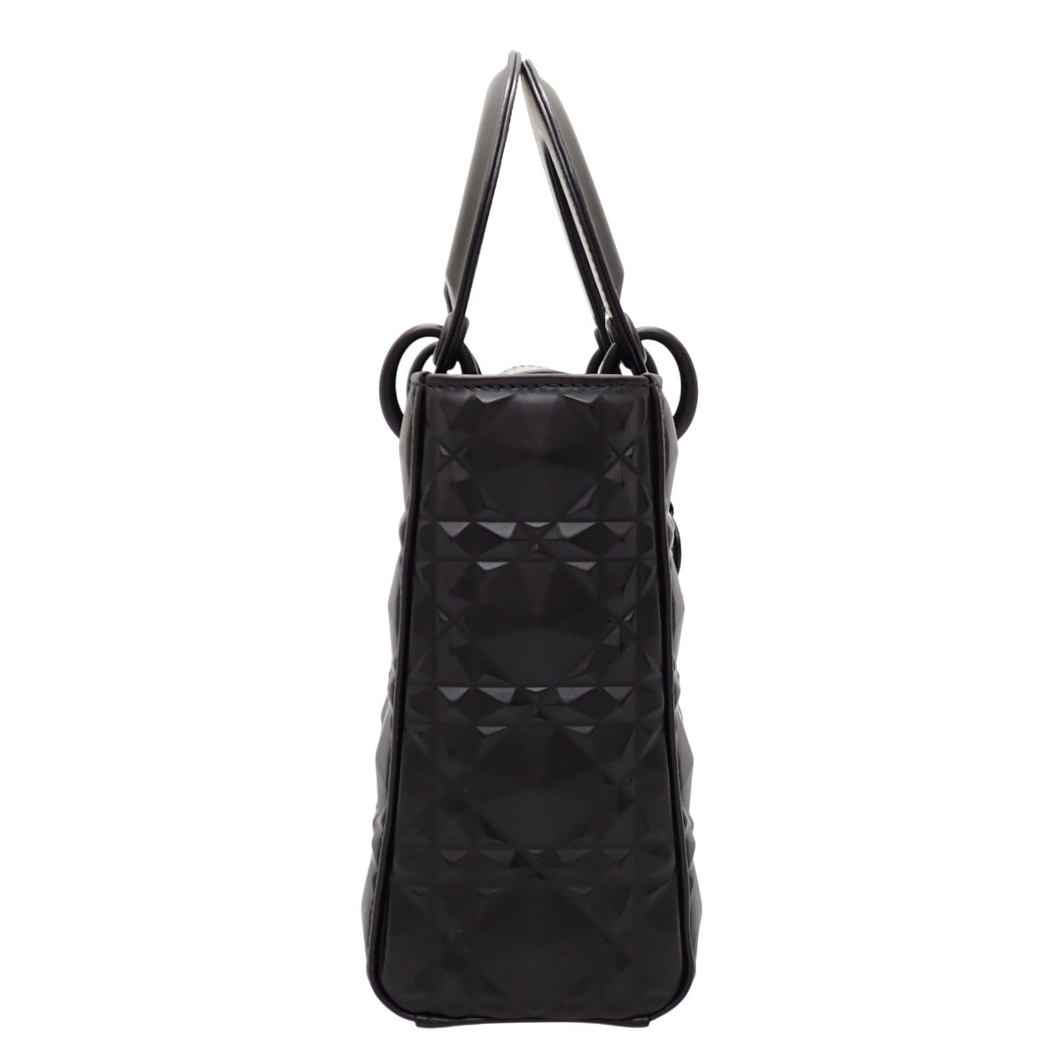 クリスチャンディオール Christian Dior Lady Dior My ABCDior レディディオール バッグ スモール M0538SNEA _M900 2WAYバッグ ハンドバッグ ショルダーバッグ ラムスキン ソーブラック 黒 ブラック金具 レディース【中古】【ABランク】