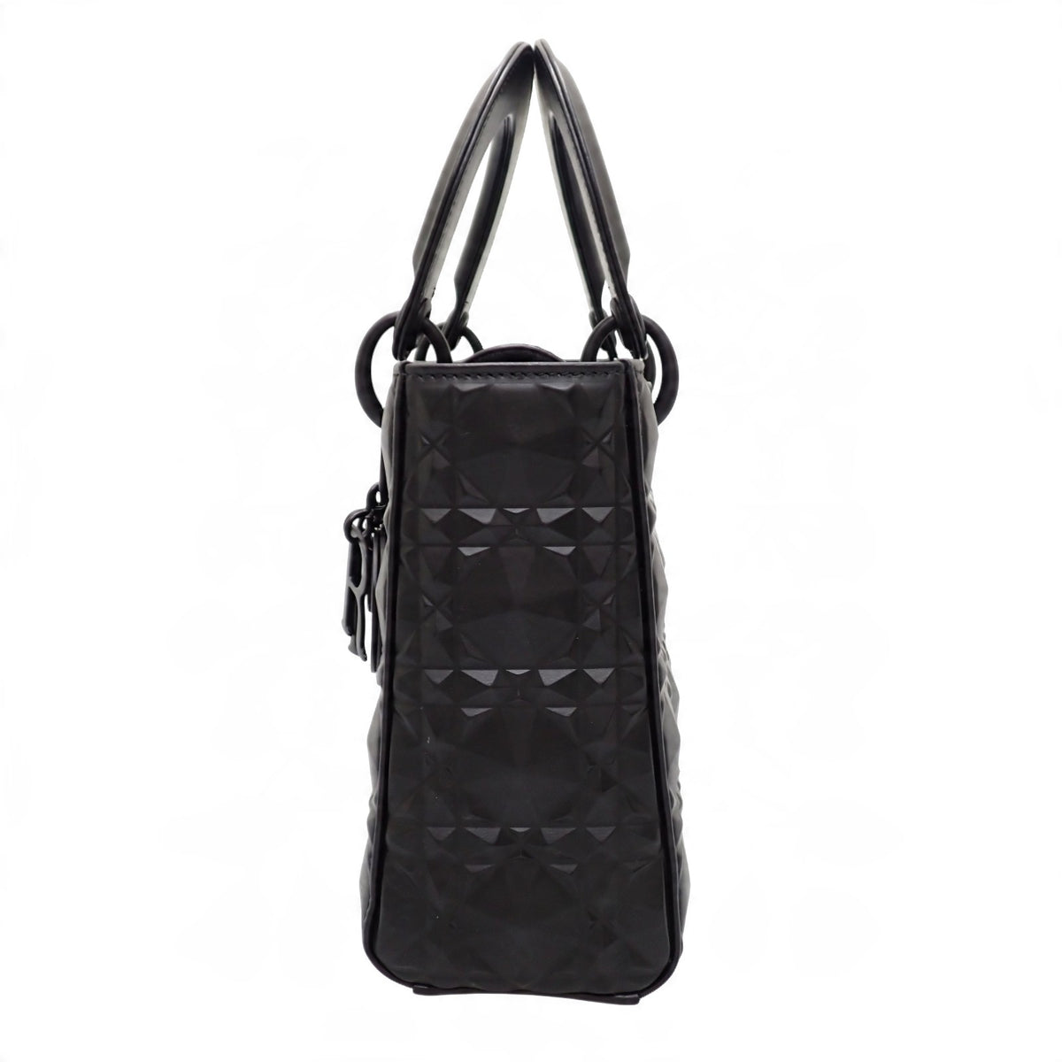 クリスチャンディオール Christian Dior Lady Dior My ABCDior レディディオール バッグ スモール M0538SNEA _M900 2WAYバッグ ハンドバッグ ショルダーバッグ ラムスキン ソーブラック 黒 ブラック金具 レディース【中古】【ABランク】