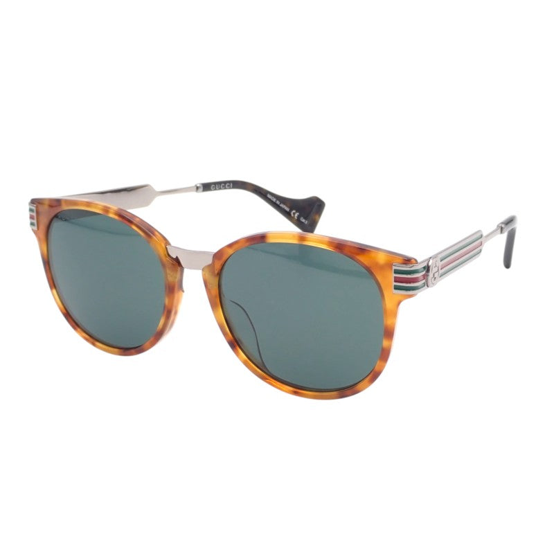 グッチ GUCCI ウェブストライプ 596068_J0770_2331 サングラス ルテニウム ブラウン メンズ【中古】【Aランク】