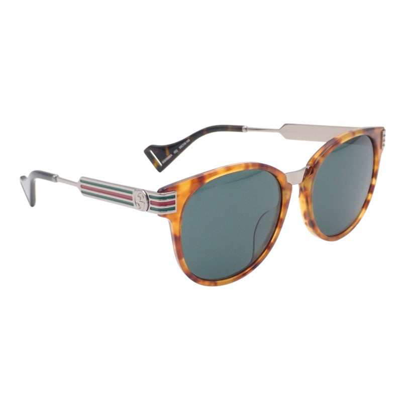 グッチ GUCCI ウェブストライプ 596068_J0770_2331 サングラス ルテニウム ブラウン メンズ【中古】【Aランク】