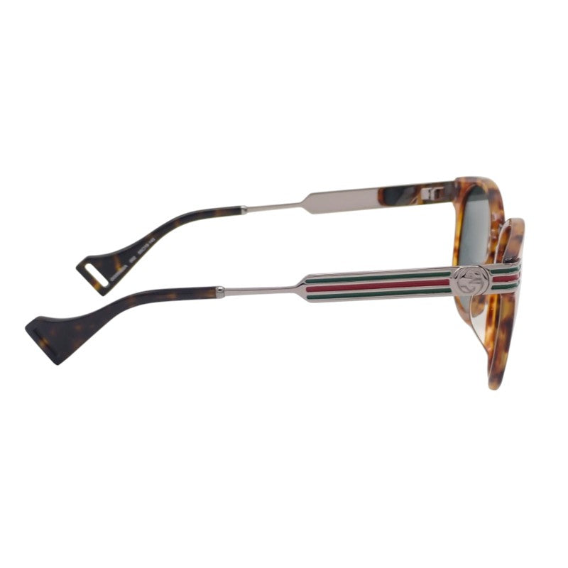 グッチ GUCCI ウェブストライプ 596068_J0770_2331 サングラス ルテニウム ブラウン メンズ【中古】【Aランク】