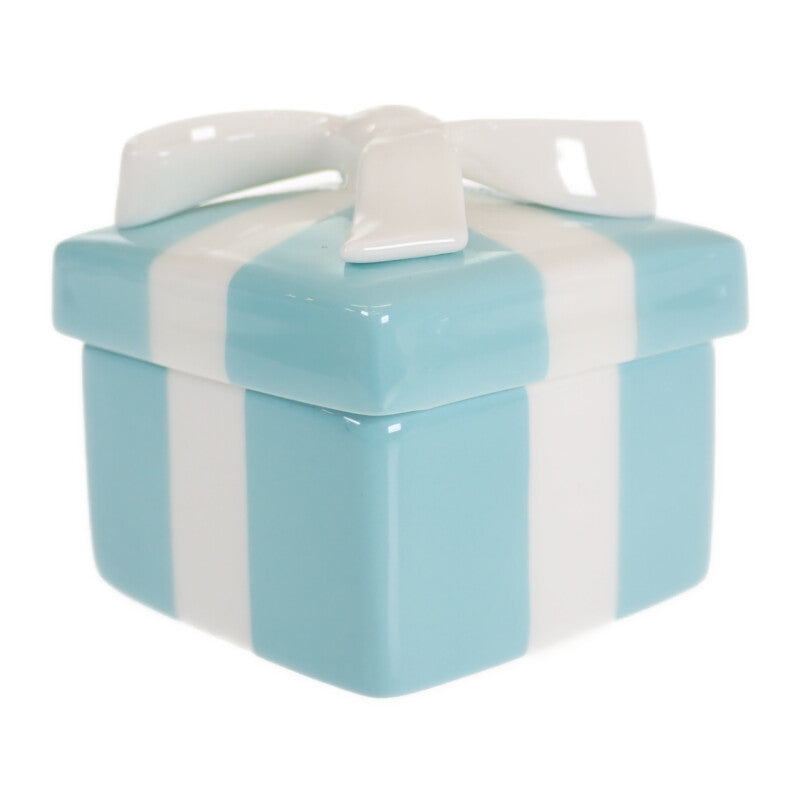 ティファニー TIFFANY&Co. ブルーボックス ミニ ジュエリーケース 小物入れ その他小物 陶磁器 ブルー ホワイト レディース【中古】【Aランク】