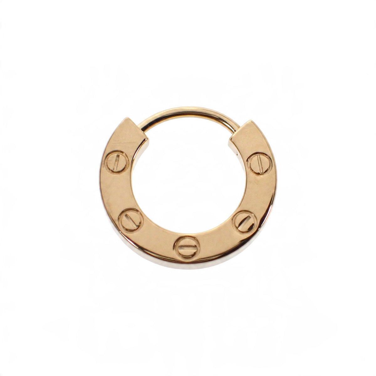 カルティエ CARTIER LOVE シングル 片耳 オンライン限定 フープ B8301423 ピアス K18イエローゴールド レディース【中古】【Aランク】