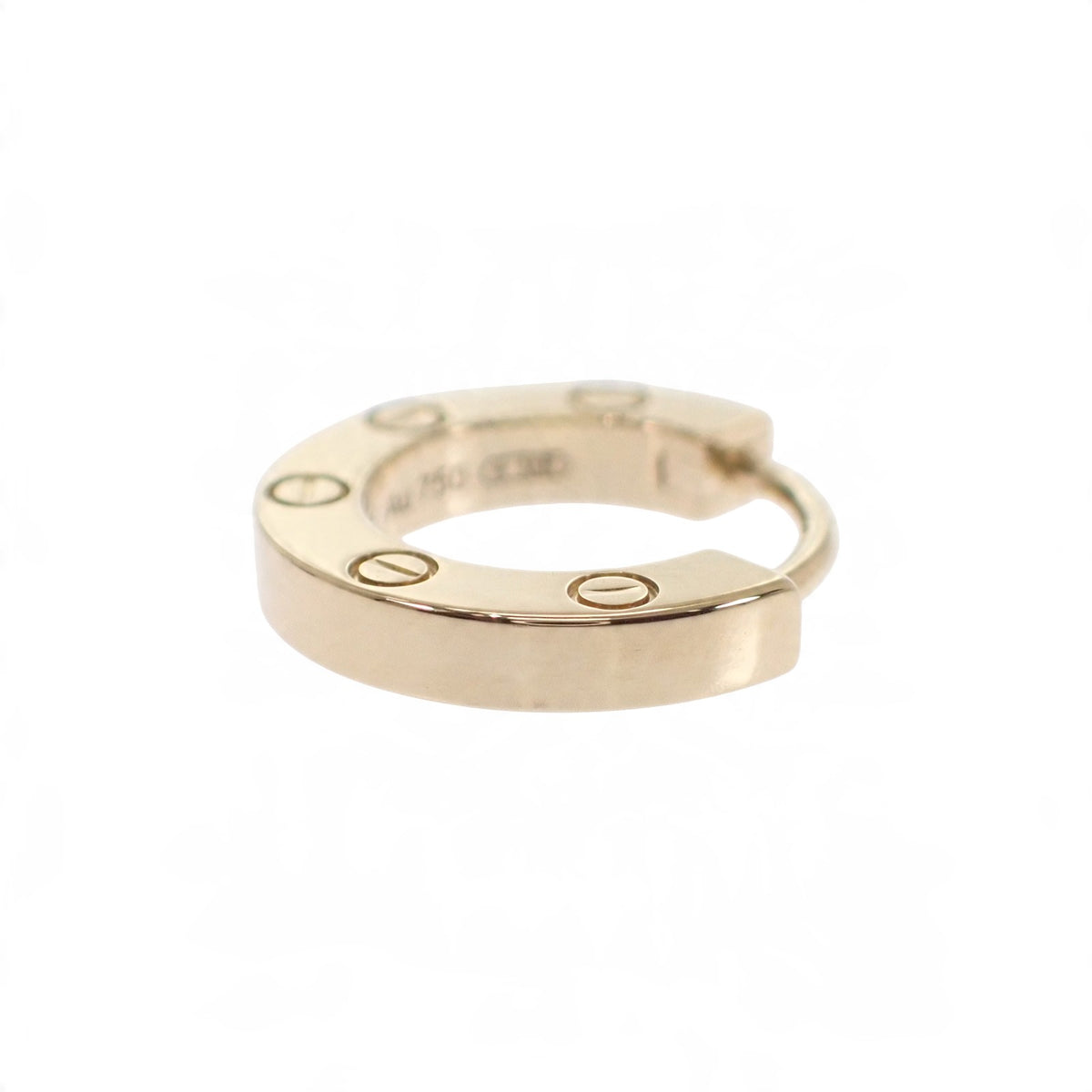 カルティエ CARTIER LOVE シングル 片耳 オンライン限定 フープ B8301423 ピアス K18イエローゴールド レディース【中古】【Aランク】