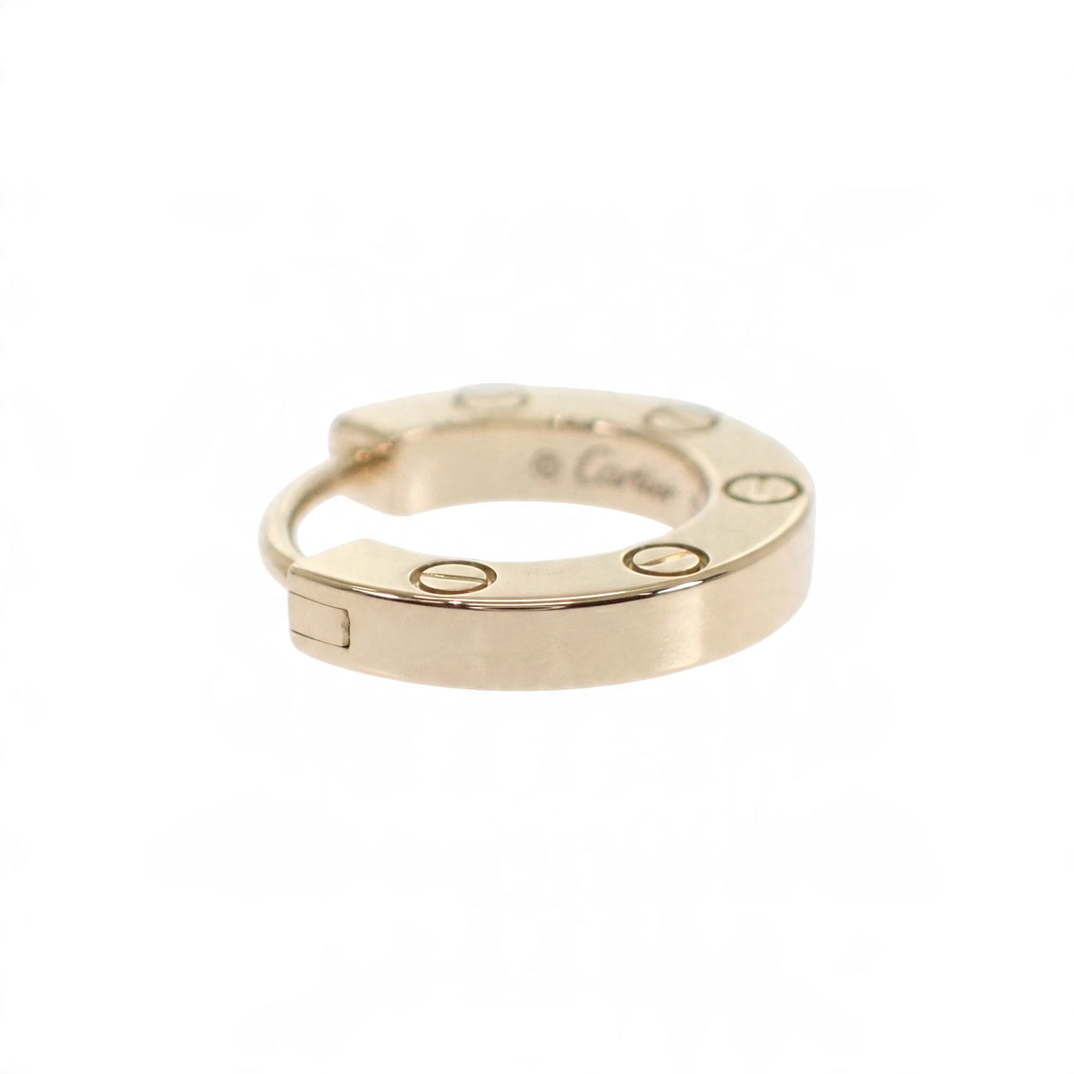カルティエ CARTIER LOVE シングル 片耳 オンライン限定 フープ B8301423 ピアス K18イエローゴールド レディース【中古】【Aランク】