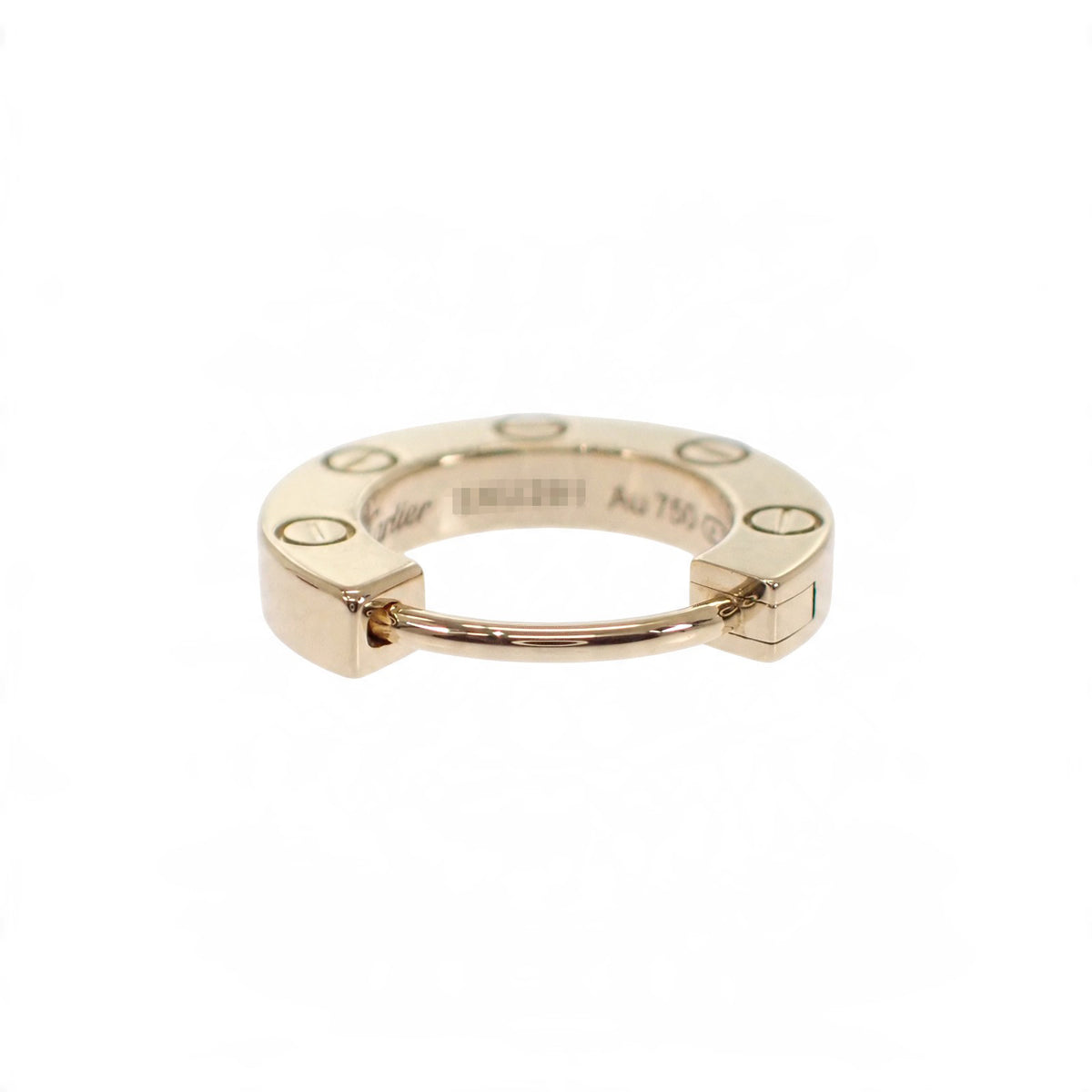 カルティエ CARTIER LOVE シングル 片耳 オンライン限定 フープ B8301423 ピアス K18イエローゴールド レディース【中古】【Aランク】
