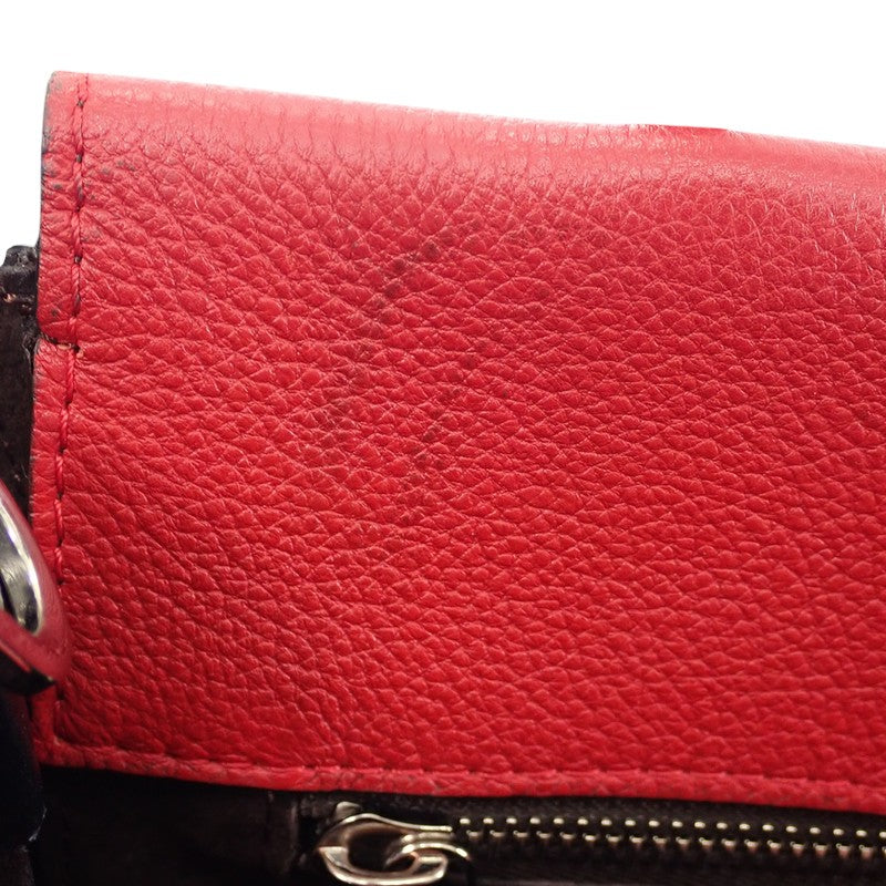 ルイヴィトン LOUIS VUITTON ヴェルール トートW BB M94629 2WAYバッグ モノグラムヴェルール スリーズ レッド ブラック シルバー金具 レディース【中古】【Bランク】
