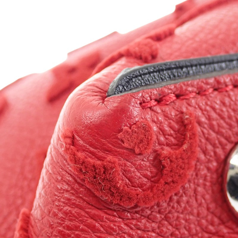 ルイヴィトン LOUIS VUITTON ヴェルール トートW BB M94629 2WAYバッグ モノグラムヴェルール スリーズ レッド ブラック シルバー金具 レディース【中古】【Bランク】