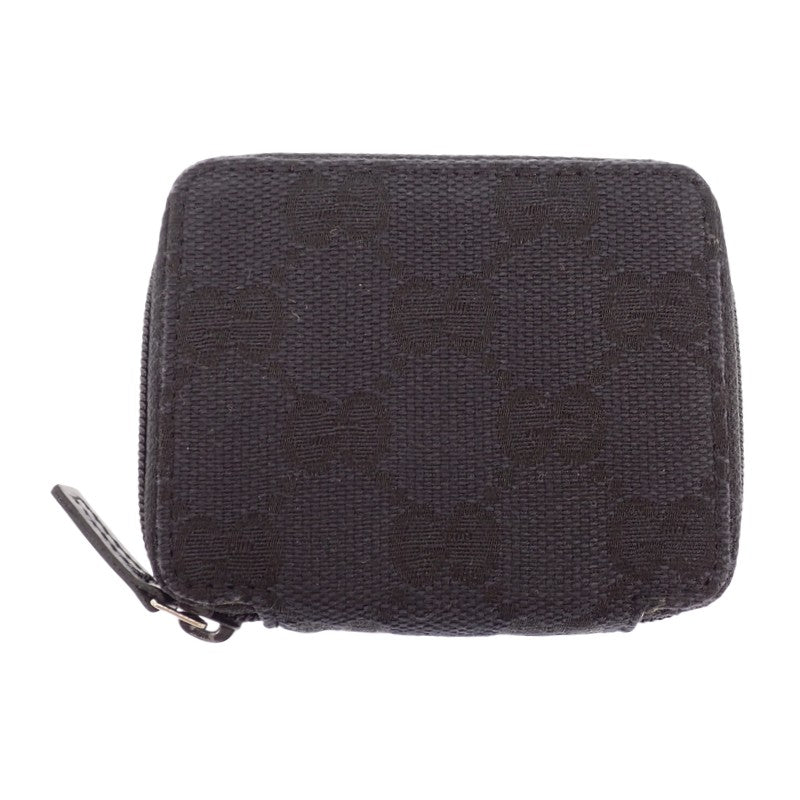 グッチ GUCCI ラウンドファスナー 030･0416･1578 コインケース GGキャンバス ブラック ブラック金具 メンズ レディース ユニセックス【中古】【ABランク】