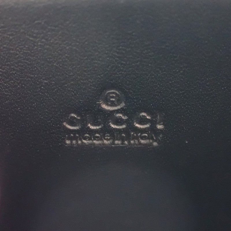 グッチ GUCCI ラウンドファスナー 030･0416･1578 コインケース GGキャンバス ブラック ブラック金具 メンズ レディース ユニセックス【中古】【ABランク】