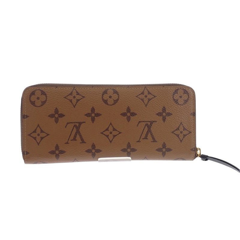 ルイヴィトン LOUIS VUITTON ポルトフォイユ・クレマンス M82336 長財布 モノグラムキャンバス ブラウン ゴールド金具 メンズ レディース【中古】【ABランク】