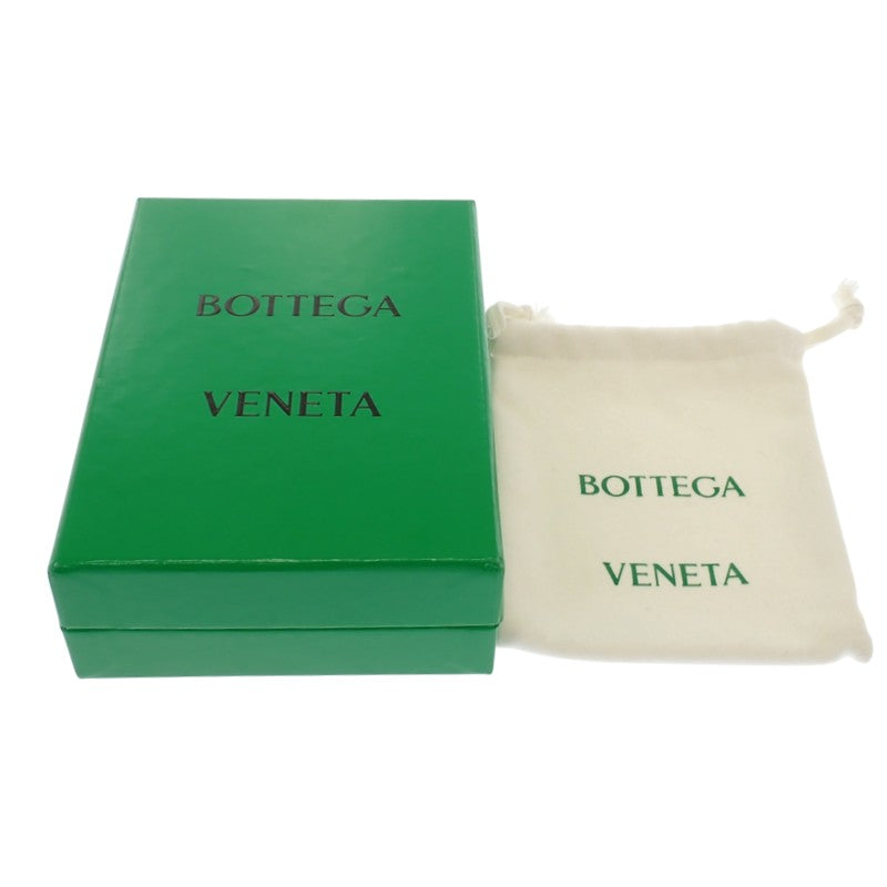 ボッテガヴェネタ BOTTEGA VENETA カセット コインパース付き二つ折りウォレット 749455VBWD23009 二つ折り財布 カーフ ブラック メンズ レディース【中古】【ABランク】