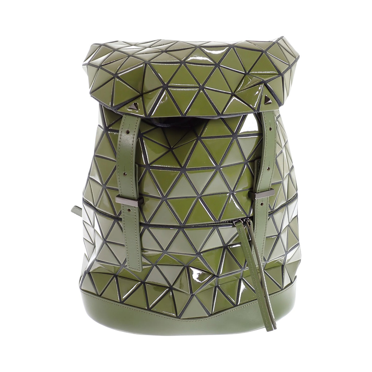イッセイミヤケ ISSEY MIYAKE バオバオ バックパック BB61-AG321-65 リュック・デイパック ポリエステル ナイロン カーキ メンズ レディース【中古】【Aランク】