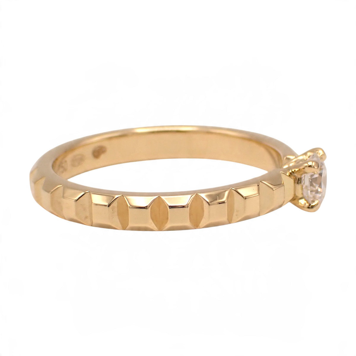 ブシュロン Boucheron キャトルクルドパリ 13号 JSL00032 リング K18イエローゴールド ゴールド ダイヤモンド #53 レディース【中古】【Aランク】