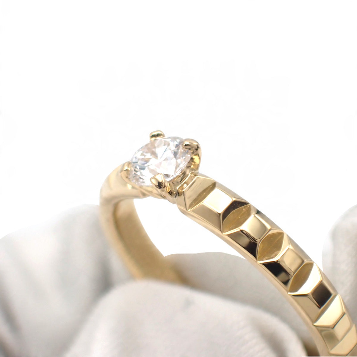 ブシュロン Boucheron キャトルクルドパリ 13号 JSL00032 リング K18イエローゴールド ゴールド ダイヤモンド #53 レディース【中古】【Aランク】