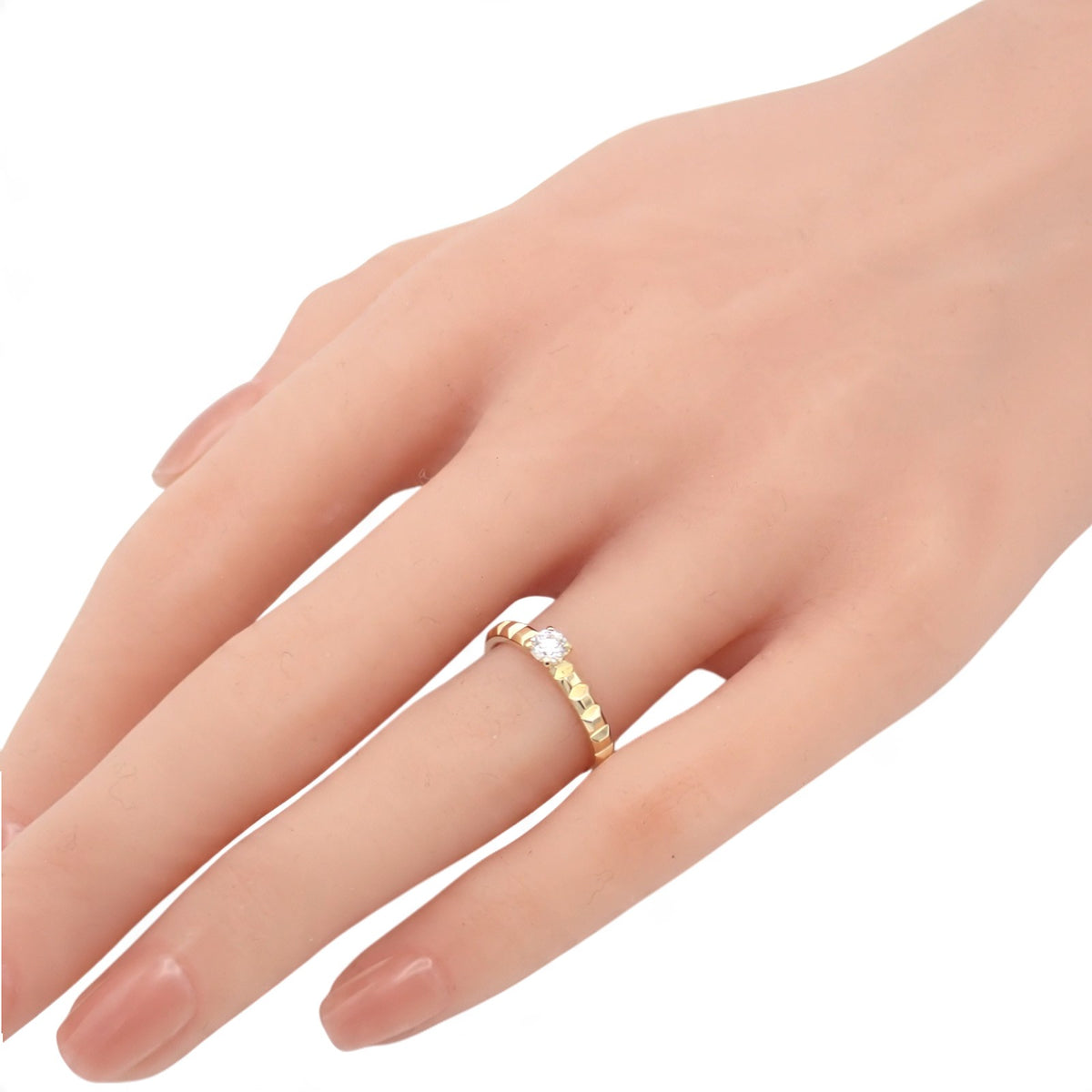 ブシュロン Boucheron キャトルクルドパリ 13号 JSL00032 リング K18イエローゴールド ゴールド ダイヤモンド #53 レディース【中古】【Aランク】